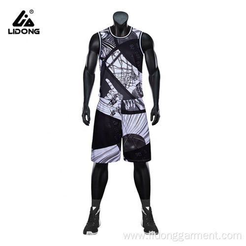 Men`s Basketball Uniform Team Shirt and Shorts Set